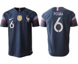 2018-2019 France thailand version #6 POGBA blue soccer jersey with FIFA patch