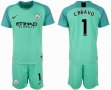 2018-2019 Manchester city #1 C.BRAVO green goalkeeper soccer jersey