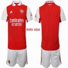 2022-2023 Arsenal Club red white youth soccer jersey home