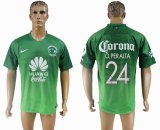 2017 America club O.PERALTA #24 thailand version green soccer jersey away