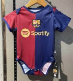 Barcelona club red blue soccer baby clothes home