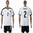 2016 Austria Team GARICS #2 white soccer jersey away