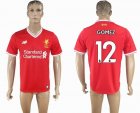 2017-2018 Liverpool Thailand version #12 GOMEZ red soccer jersey home