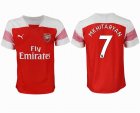 2018-2019 Arsenal thailand version #7 MKHITARYAN white red soccer jersey home