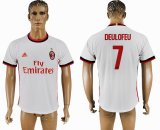 2017-2018 AC Milan #7 DEULOFEU thailand version white soccer jersey away