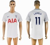 2017-2018 Tottenham Hotspur #11 LAMELA Thailand version white soccer jersey home