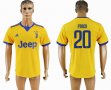 2017-2018 Juventus FC #20 PJACA thailand version Yellow soccer jersey away