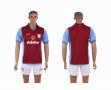 2013-2014 Aston Villa club red soccer jersey home
