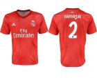 2018-2019 Real Madrid second thailand version #2 CARVAJAL red soccer jerseys away