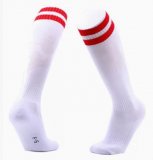 2022 soccer socks white red colors