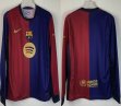 2024-2025 Barcelona club thailand version red blue long sleeves soccer jerseys home