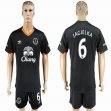 2016-2017 Everton FC club JAGIELKA #6 black soccer jersey away