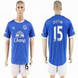 2016-2017 Everton FC club DISTIN #15 blue soccer jersey home