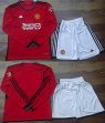 2023-2024 Manchester United club red white long sleeves soccer jerseys home