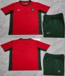 2024-2025 Portugal team red green soccer jerseys home-QQ