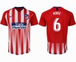 2018-2019 Atletico Madrid thailand version #6 KOKE red soccer jersey home