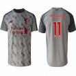 2018-2019 Liverpool Thailand Version #11 M.SALAH Gray soccer jersey away