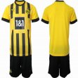 2022-2023 Dortmund club yellow black soccer jerseys home-HQ