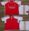 2023-2024 Arsenal Club red white kid soccer jerseys home