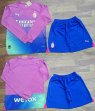 2023-2024 AC Milan club pink blue long sleeves soccer jerseys