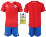 FIFA World Cup and Russia 2018 patch Costa rica world cup red blue soccer jerseys home