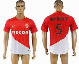 2017-2018 Monaco Thailand Version #5 NASCIMENTO red white soccer jersey home