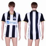 2016-2017 Newcastle United club thailand version white black soccer jersey