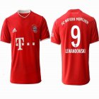 2020-2021 Bayern Munich club thailand version #9 LEWANDOWSKI red soccer jerseys home