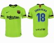 2018-2019 Barcelona thailand version green #18 JORDIALBA soccer jersey away