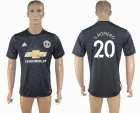 2017-2018 Manchester united #20 S.ROMERO thailand version black soccer jersey away