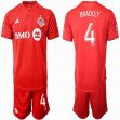 2019-2020 Toronto FC #4 BRADLEY red soccer jerseys home