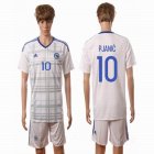 2016-2017 Bosnia and Herzegovina tean PJANIC #10 white soccer jersey away