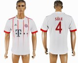 2017-2018 Bayern Munich club #4 SULE thailand version white soccer jersey away