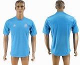 2016-2018 Marseille Thailand version skyblue soccer jersey away