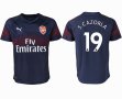 2018-2019 Arsenal thailand version #19 S.CAZORLA blue soccer jersey away