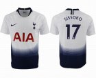 2018-2019 Tottenham thailand version #17 SISSOKO white soccer jersey home