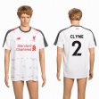 2018-2019 Liverpool club #2 CLYNE thailand version white soccer jersey away