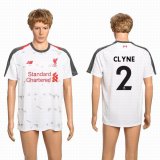 2018-2019 Liverpool club #2 CLYNE thailand version white soccer jersey away