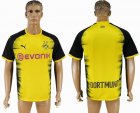 2017-2018 Dortmund Thailand version yellow soccer jersey