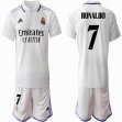 2022-2023 Real Madrid club #7 RONALDO white soccer jersey home