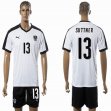 2016 Austria Team SUTTNER #13 white soccer jersey away