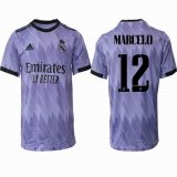 2022-2023 Real Madrid club thailand version #12 MARCELO light purple soccer jersey away