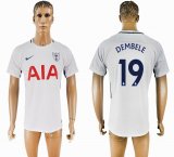 2017-2018 Tottenham Hotspur #19 DEMBELE Thailand version white soccer jersey home