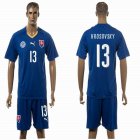 2015-2016 Slovakia team HROSOVSKY #13 soccer jersey blue away