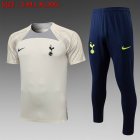 2023-2024 Tottenham Hotspur Club beige blue Soccer uniforms with Long Trousers -C948