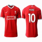 2020-2021 Liverpool club #10 MANE thailand version red soccer jersey home