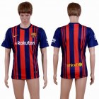 2017-2018 Barcelona club thailand version red blue soccer jersey home