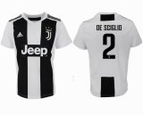 2018-2019 Juventus thailand version #2 DE SCIGLIO white soccer jerseys home