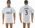 2017-2018 Seattle Sounders thailand version EVANS #3 white soccer jersey away