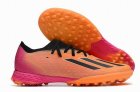 2023 Adidas X series fully knitted flat MD sole football shoes orange black